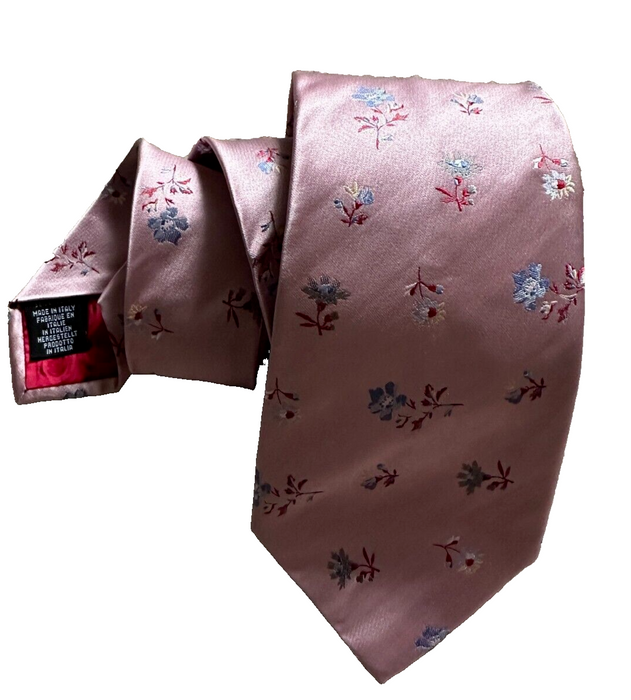 Paul Smith Silk Tie   Pink Floral Classic Tie