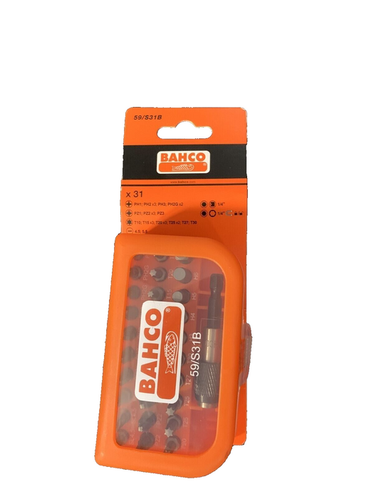 Bahco 59/s31b screwdriver bit set