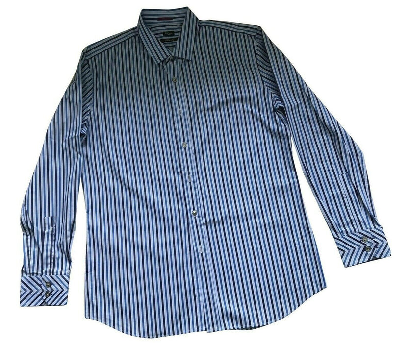 Paul Smith Shirt LONDON LS Shirt SLIM fit Size 17 / 43  p2p 22.5"