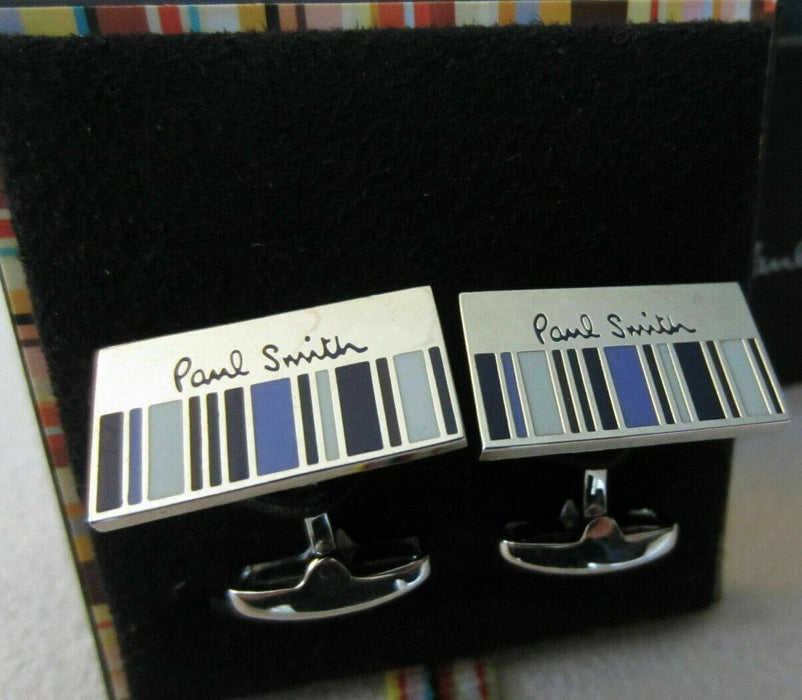 Paul Smith Cufflinks Purple half stripe