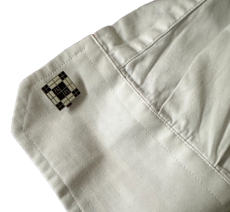 Paul Smith PS white black plaid Squares Cufflinks