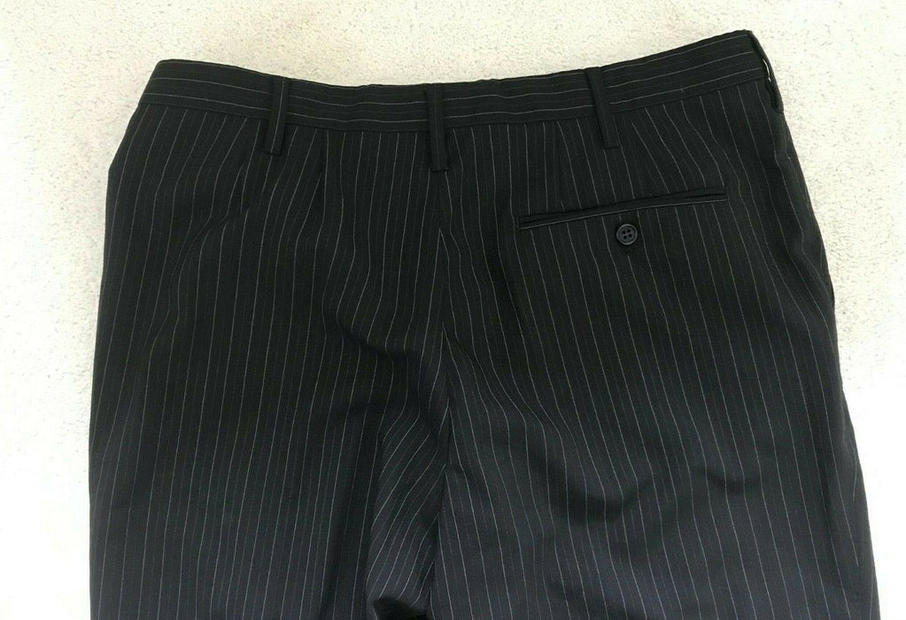 PAUL SMITH Trousers  MAINLINE Men SLIM Trousers 32  Black Grey Silver Stripe