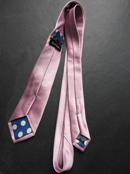 Paul Smith  Tie Plain Pink Narrow Tie