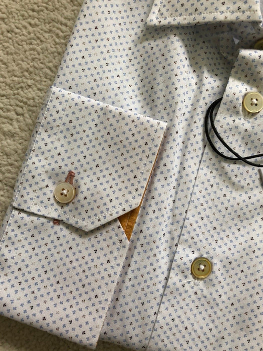 Paul Smith Shirt  Long Sleeve Formal TAILORED fit Shirt  White dot design