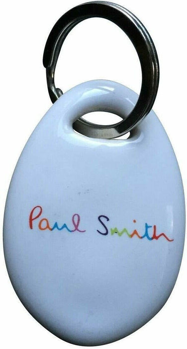 White Ceramic Colour Motorbike keyring PAUL SMITH