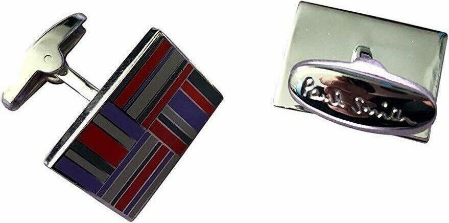 Paul Smith Cufflinks  FLAG Blue Red Grey