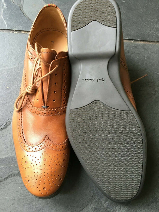 Paul Smith Shoes "PS Collection" TAN Leather Carson Oxford Brogue  UK 7  EU 41