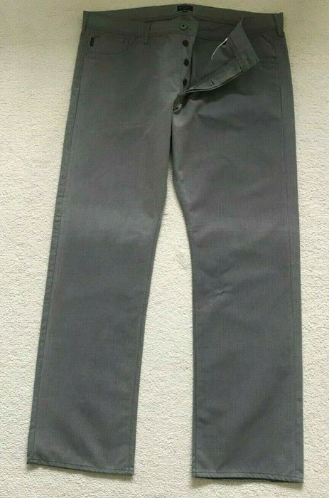 Paul Smith Trousers Men Grey Micro Check Jean Trousers  38R