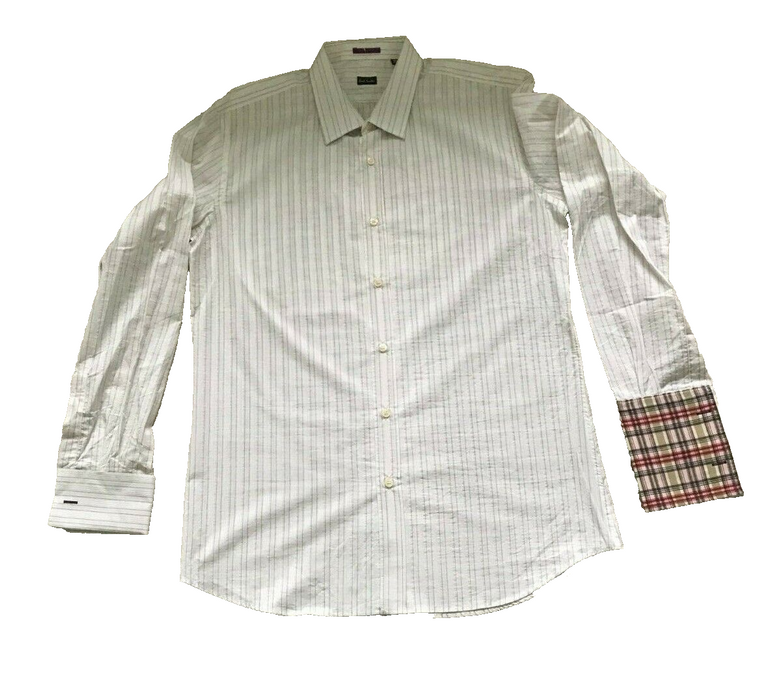 Paul Smith SHirt  LONDON LS Stripe Shirt tartan inside cuff