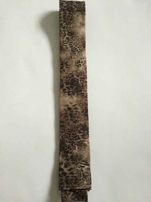 PAUL SMITH Tie Square Cut Narrow TIE Leopard Print 5 cm  60% wool 40% Silk