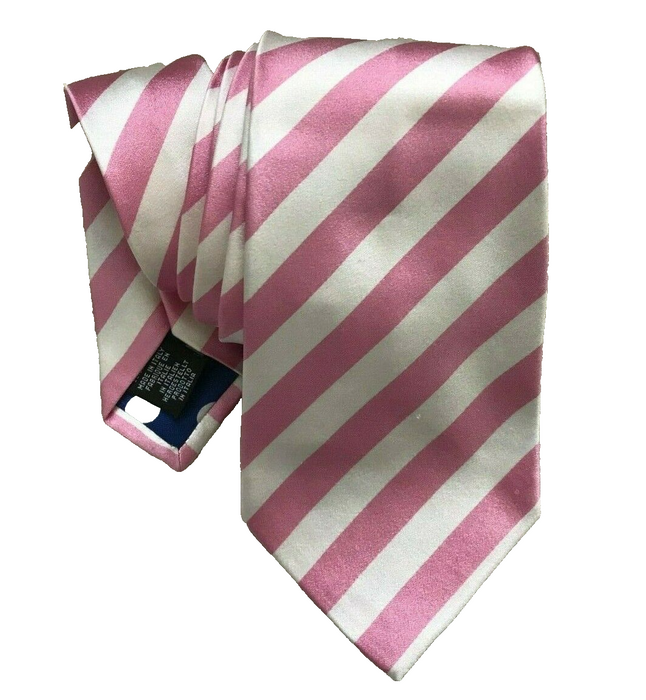 PAUL SMITH  Silk Tie Pink  Stripe TIE 9cm