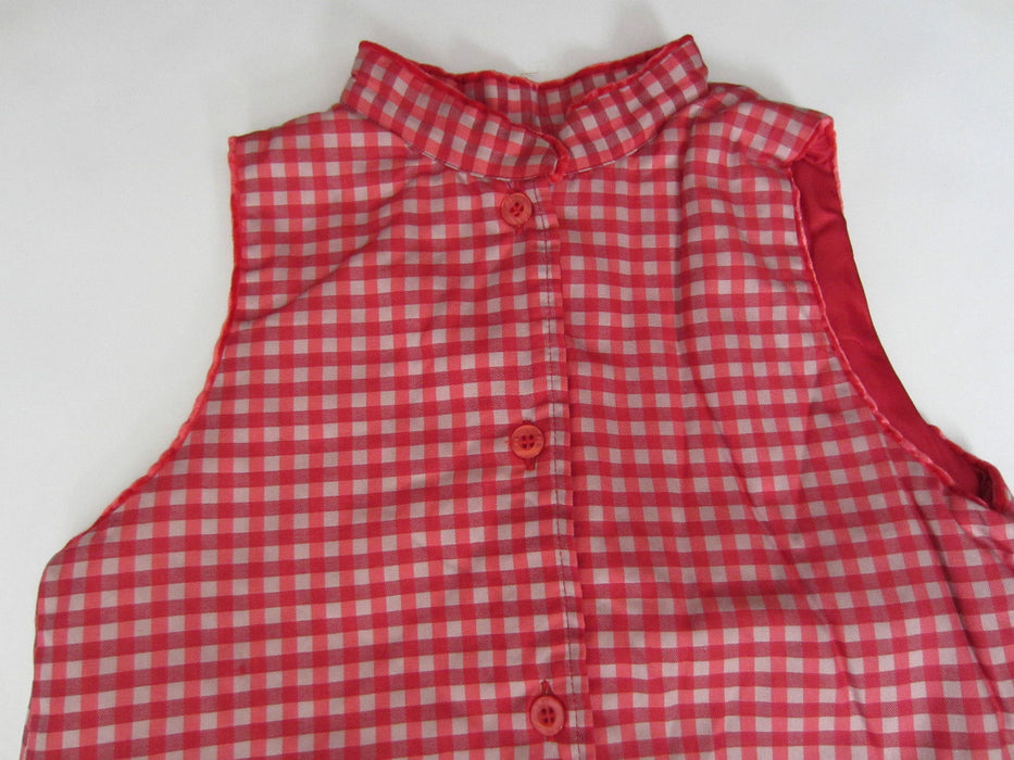 Paul Smith Dress Girls Red check sleeveless Dress- Age 5/6 Years