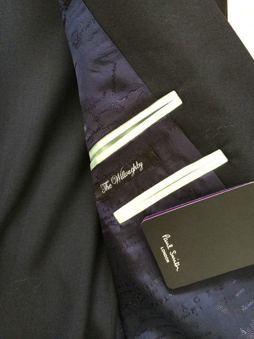 Paul Smith Suit "The Willoughby"  2 button BLACK Single Breasted  TRAVEL Suit