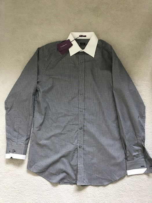 Paul Smith shirt  LONDON LS Shirt  contrast collar Size 15.5 / 39  p2p 19.5"