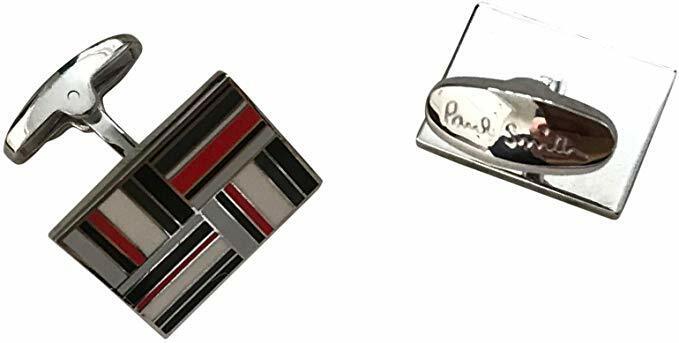 Paul Smith  Cufflinks FLAG symbol in colours White Red Black