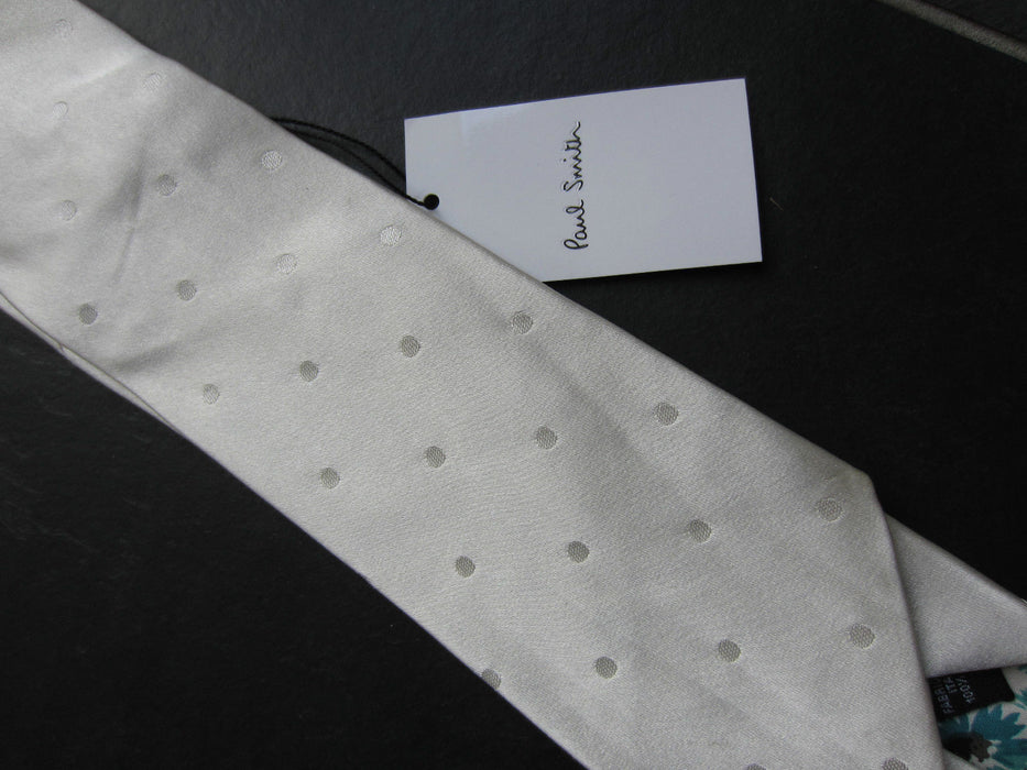 PAUL SMITH Silk Tie  100% Silk Small Polka Dot Tie  8cm