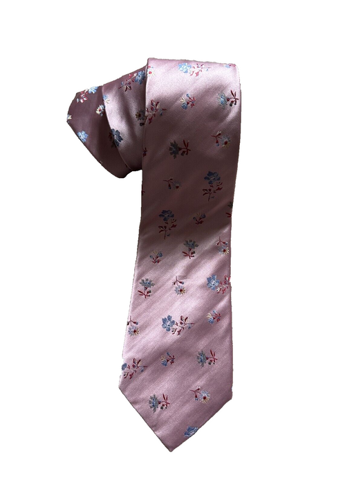 Paul Smith Silk Tie   Pink Floral Classic Tie