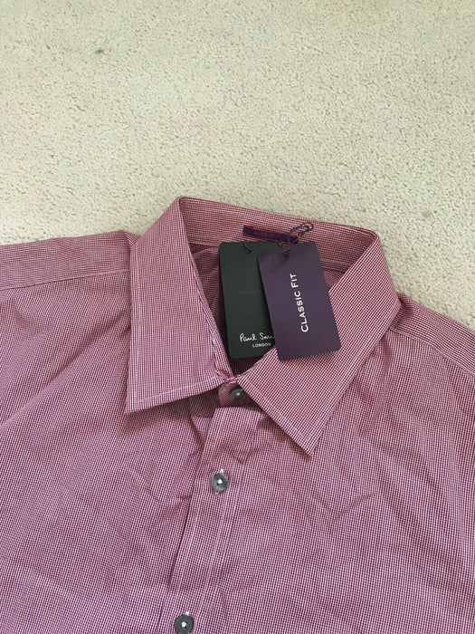 Paul Smith Shirt LONDON LS check  Shirt Classic  fit  17 / 43  p2p 22.5"