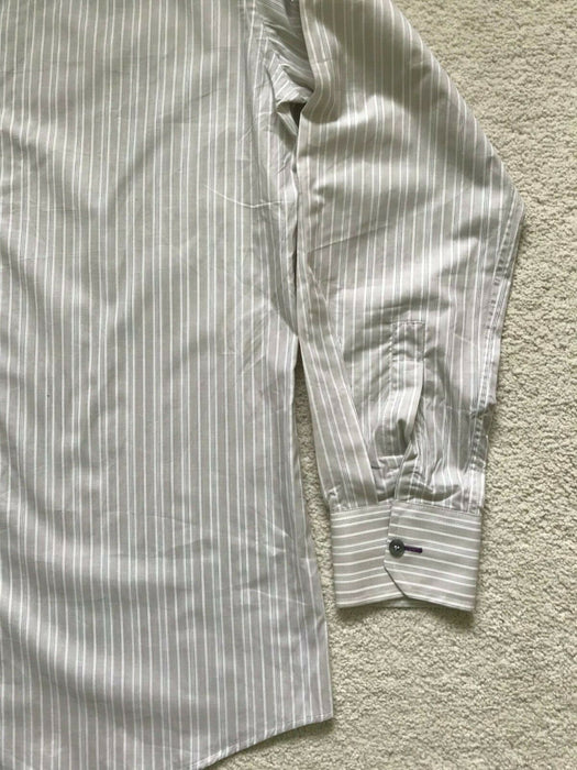 Paul Smith Shirt LONDON LS stripe Shirt  Size 16.5 / 42  p2p 22.5"