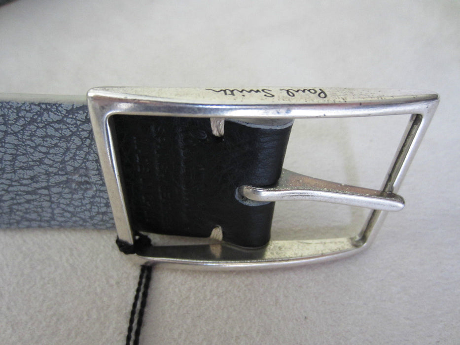 Paul Smith Belt Grained Leather Reversible Belt in Blue and Black 32 waist