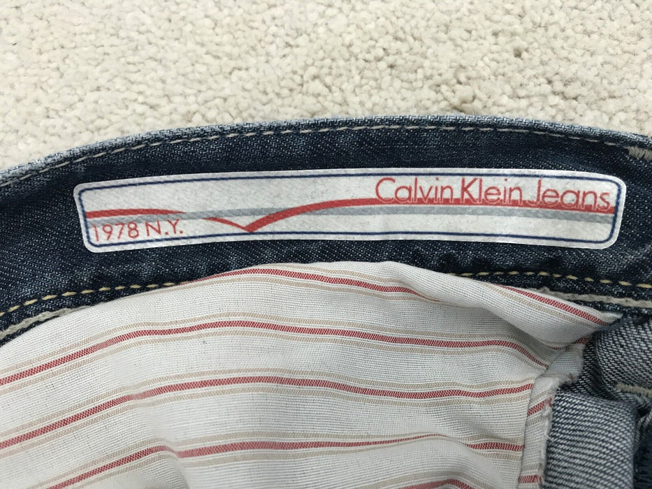 Calvin Klein Mens Bootcut Button Fly Jeans Model 1978 N.Y  size 34W