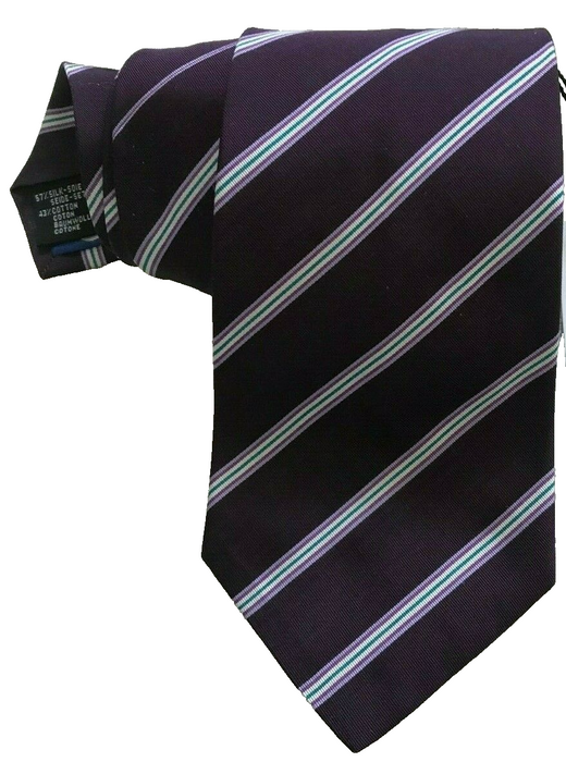 PAUL SMITH Silk Tie Purple with Stripes 8cm width