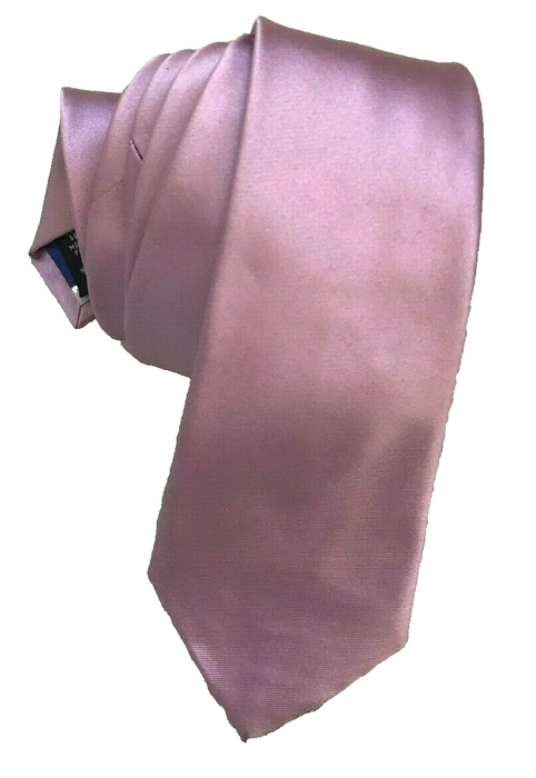 Paul Smith  Tie Plain Pink Narrow Tie