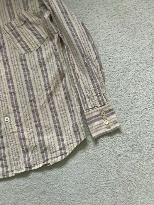 Paul Smith shirt MAINLINE Long Sleeve Purple Stripe Casual Shirt  Size M