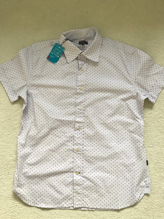 Paul Smith Shirt Purple Dot Short Sleeve Shirt   - L -  p2p 21"