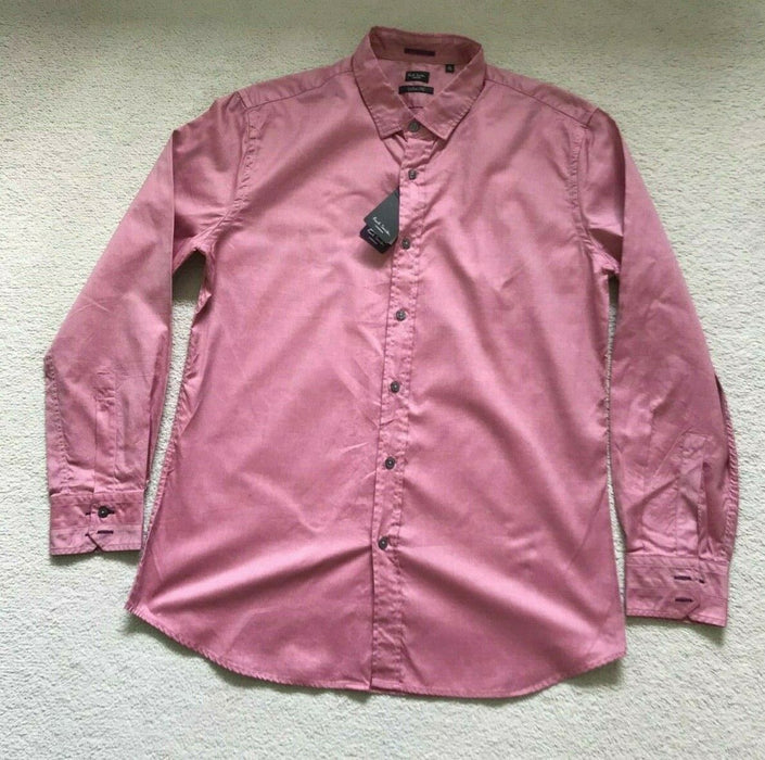 Paul Smith Shirt LONDON LS Shirt Size 17 / 43  SLIM fit  p2p 22.5"