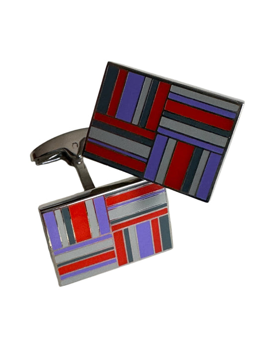 Paul Smith Cufflinks  FLAG Blue Red Grey