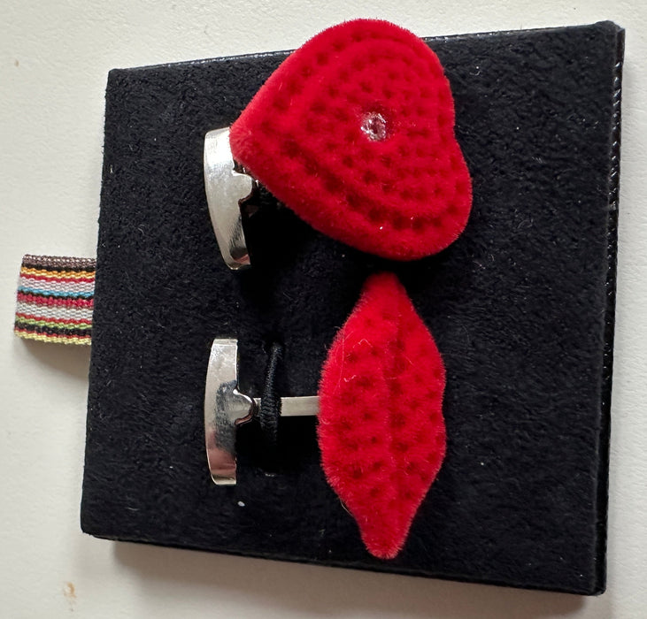 Paul Smith Cufflinks  RED Lips & Heart