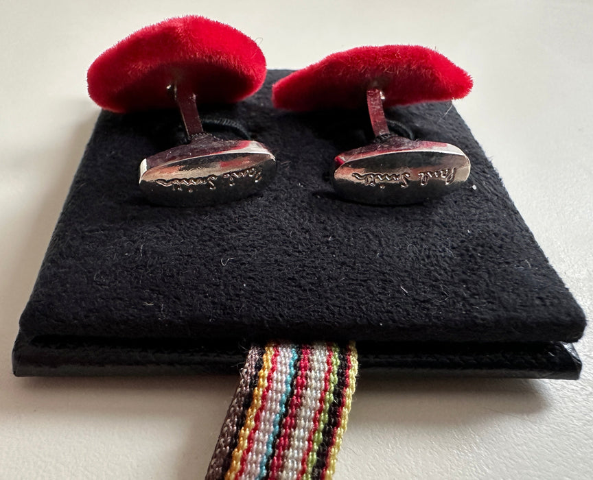 Paul Smith Cufflinks  RED Lips & Heart