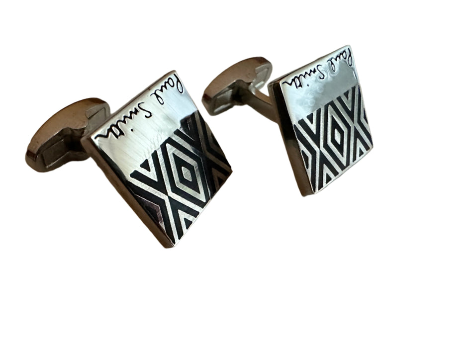 Paul Smith Chevron Metal Cufflinks