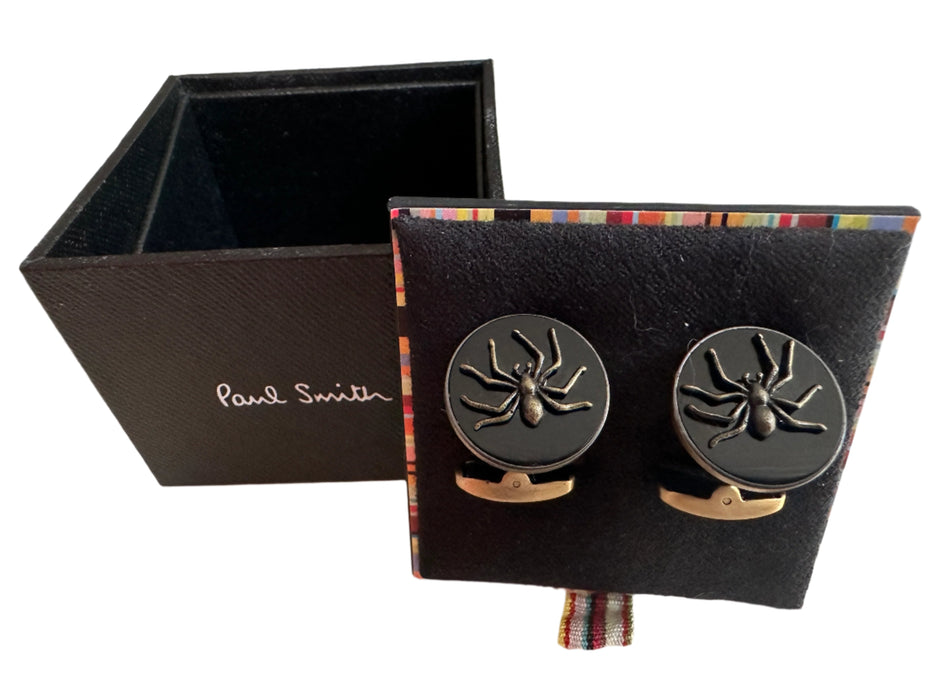 Paul Smith Cufflinks Gunmetal Spider Cufflinks