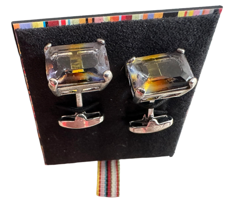 Paul Smith cufflinks blue  amber Light Refracting Cufflinks