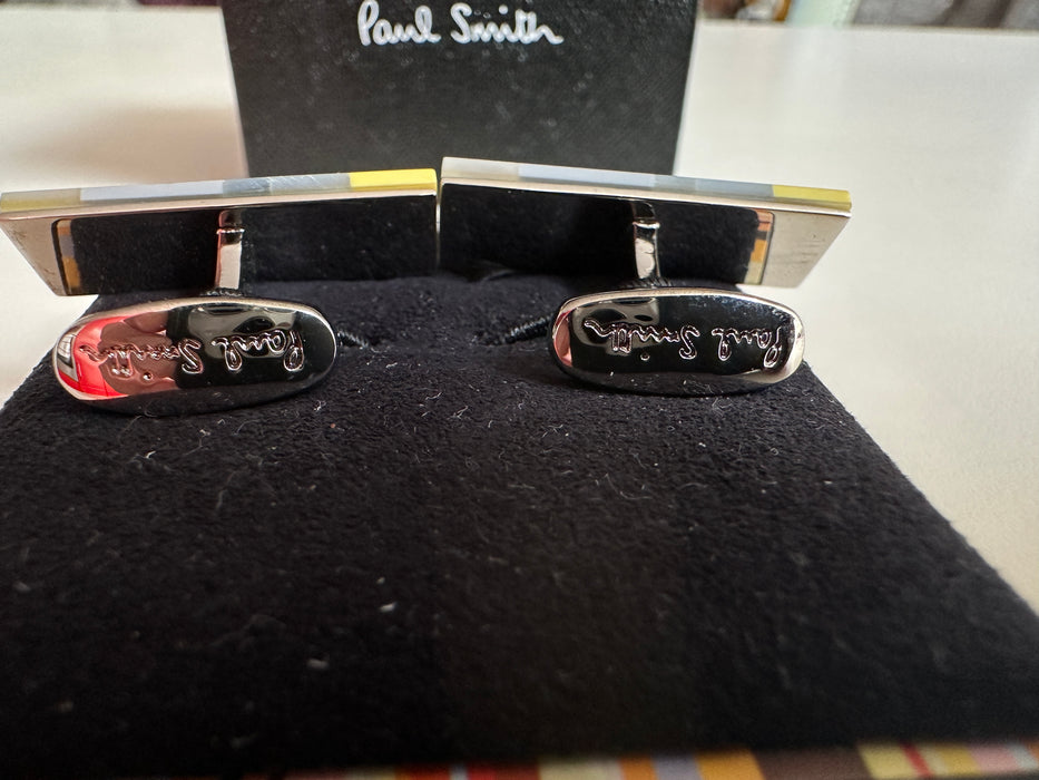 Paul Smith Cufflinks Patterned Stone Cufflinks