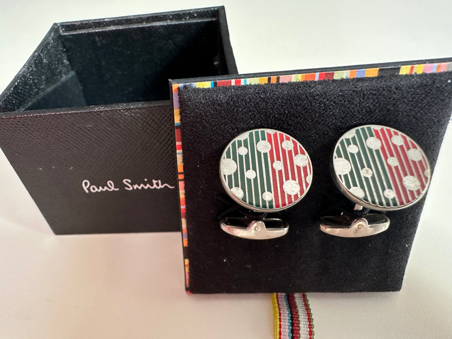 Paul Smith Cufflinks Round Bi-Colour cufflinks with dots