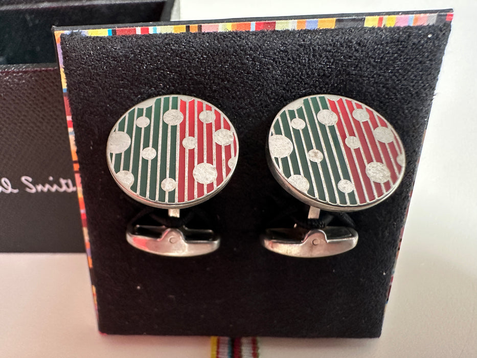 Paul Smith Cufflinks Round Bi-Colour cufflinks with dots