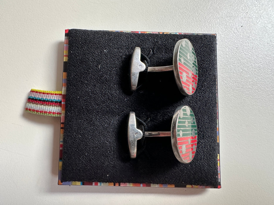 Paul Smith Cufflinks Round Bi-Colour cufflinks with dots