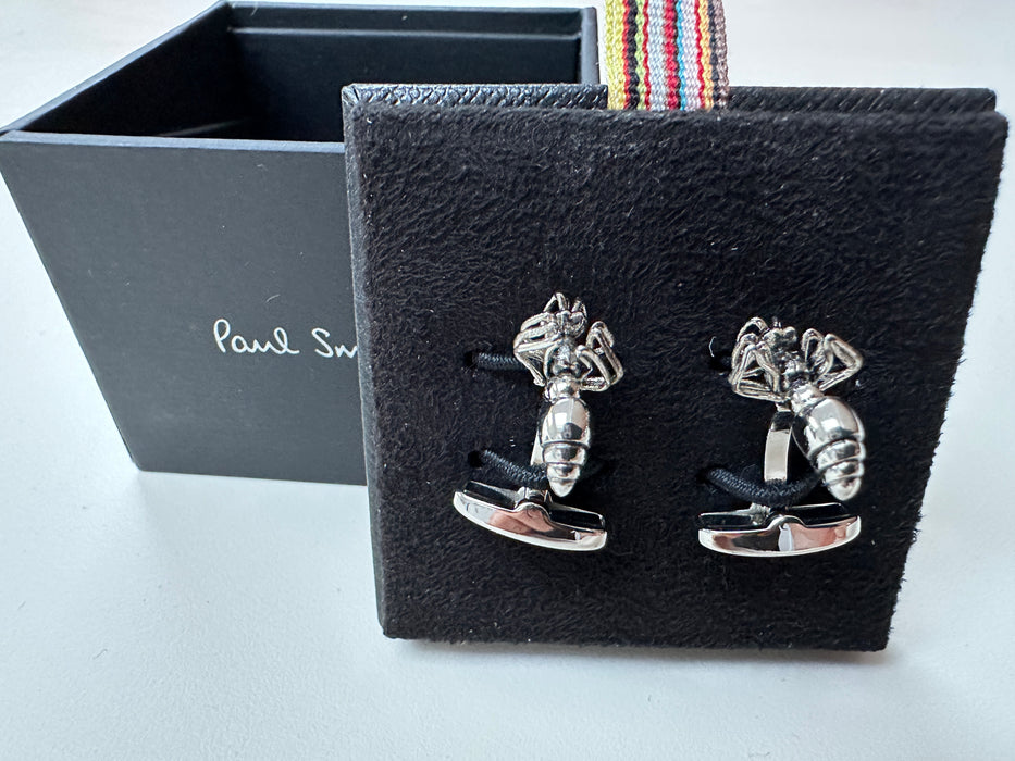 Paul Smith Cufflinks Silver ANT Cufflinks