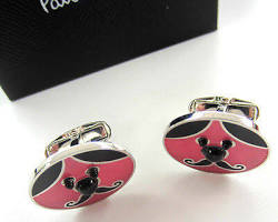 Moustache Face Cufflinks Paul Smith