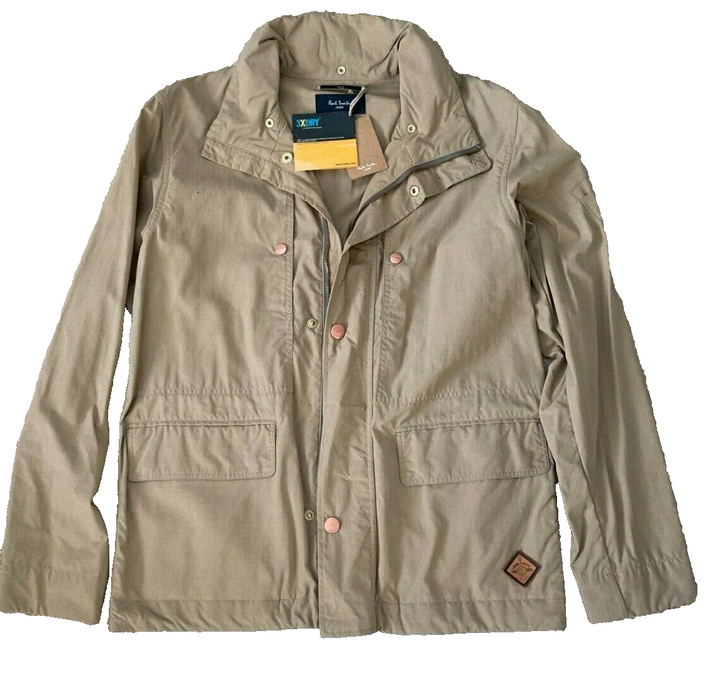 PAUL SMITH Jacket  Zip Fasten 3XDRY with concealed hood Sand colour  size S