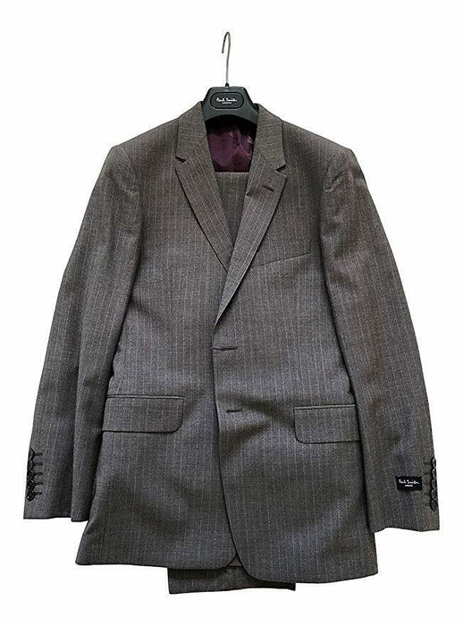 Paul Smith Suit "The Floral" Taupe with feint stripe 2 btn Single Brstd  - 36/46