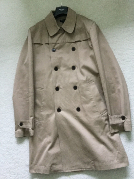 Paul Smith Trench Coat "London" COLLECTION  Rain Coat /Mac Size L Pit to Pit 23"