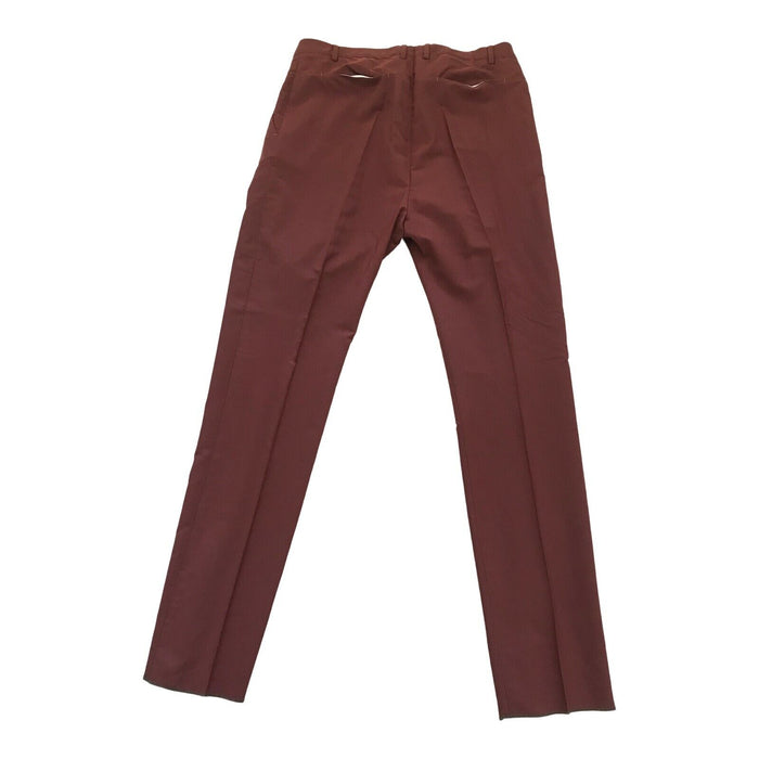 Paul Smith Men MAINLINE Plain Coral Wool-Linen and Silk-Blend Tapered Trousers