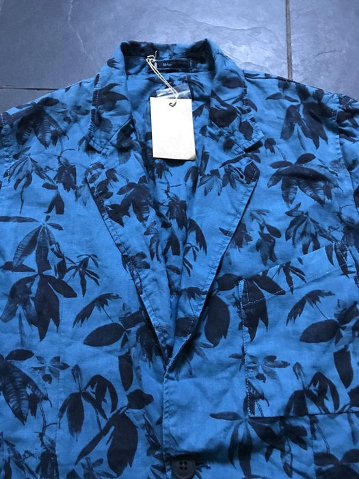 Paul Smith Jacket  Blue Graphic Rever Jacket Size M