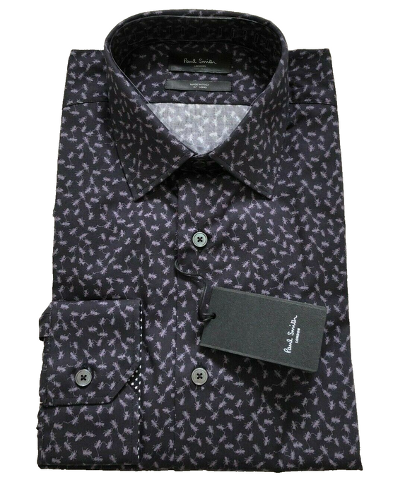 Paul Smith Shirt  Long Sleeve Formal TAILORED fit Shirt  ANT design  RRP £185