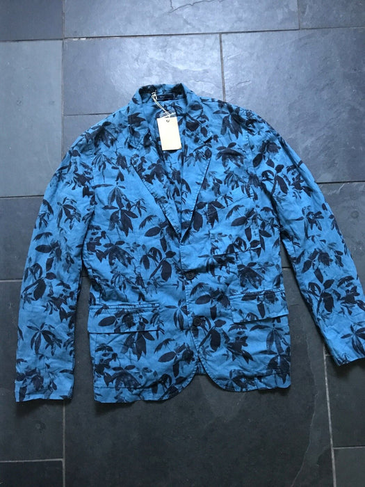 Paul Smith Jacket  Blue Graphic Rever Jacket Size M