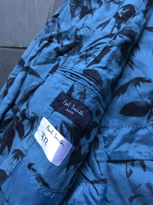 Paul Smith Jacket  Blue Graphic Rever Jacket Size M